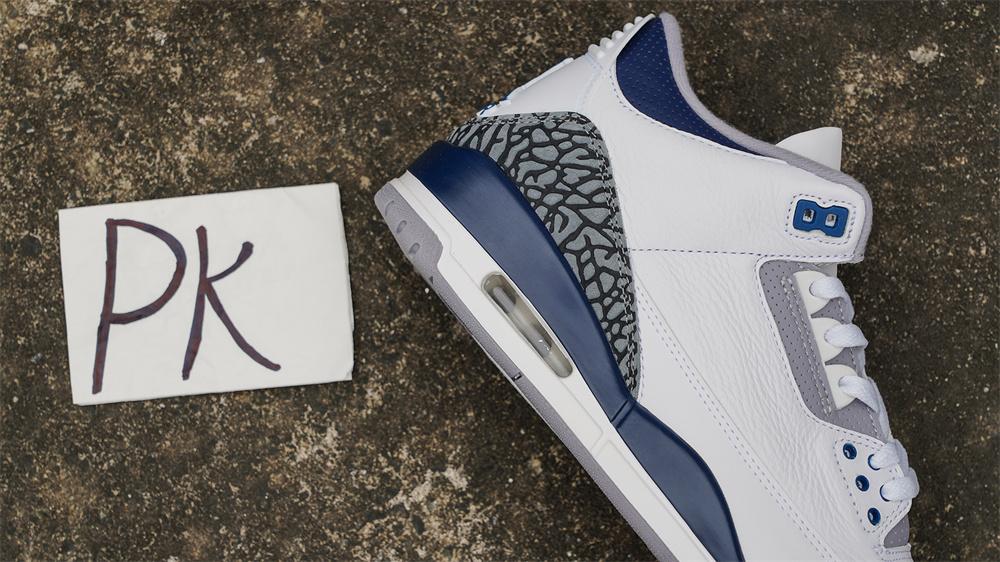 PK GOD Air Jordan 3 Midnight Navy RETAIL MATERIALS READY TO SHIP